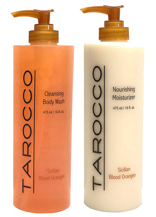 Baronessa Cali Tarocco Skin Care Set Sicilian Blood Oranges Nourishing Moisturizer Body Lotion Cleansing Body Wash 16 Ou