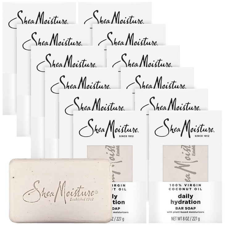 SheaMoisture Shea Butter Body Wash Bar Soap Cleansing Skin Care to Soften Restore 100 Virgin Coconut Oil with Coconut Mi