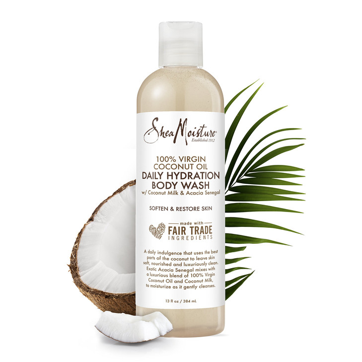 SheaMoisture 100 virgin coconut oil daily hydration bubble bath body wash 13 Fluid Ounce