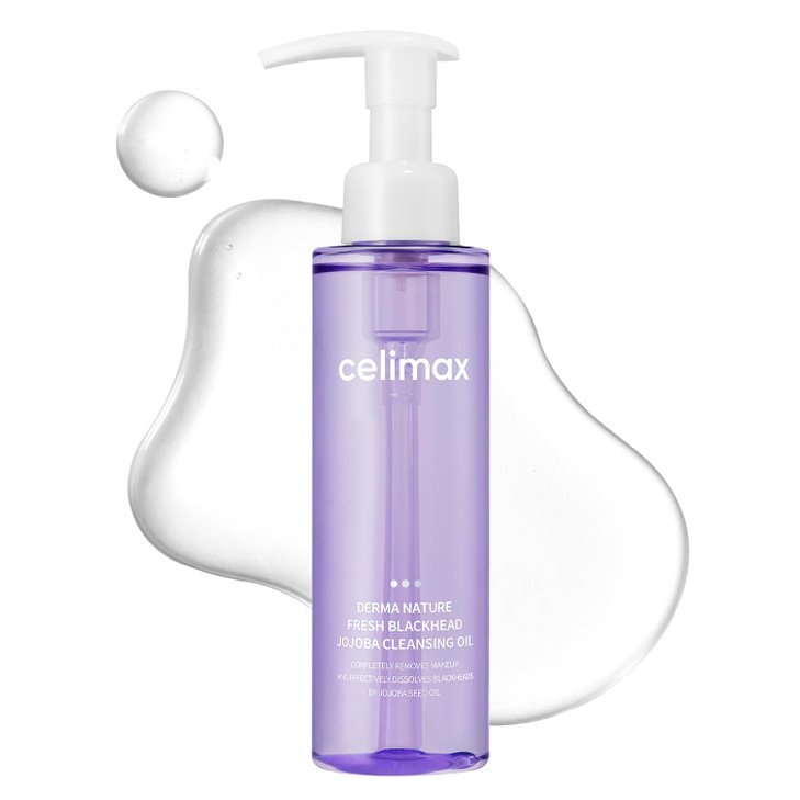 celimax Derma Nature Fresh Blackhead Jojoba Cleansing Oil Light NonGreasy Daily Makeup Remover Facial Cleanser Clogged P