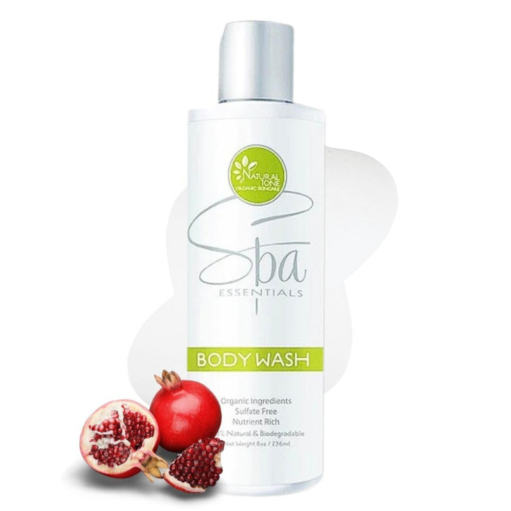 Natural Tone Organic Skincare SulfateFree Body Wash Hydrating Rosehips Scent 8oz