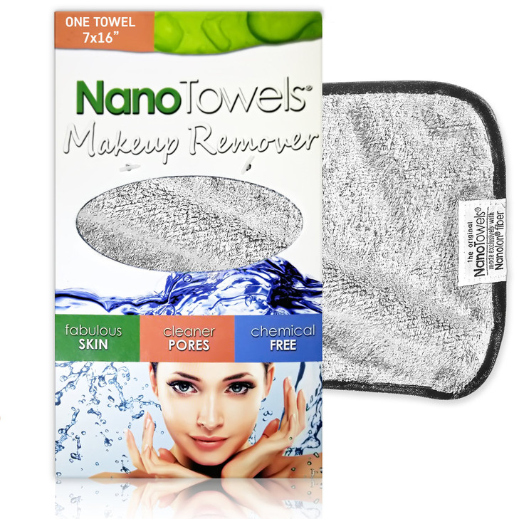Nano Towel Makeup Remover Face Wash Cloth Remove Cosmetics FAST and Chemical Free Wipes Away Facial Dirt and Oil Like An