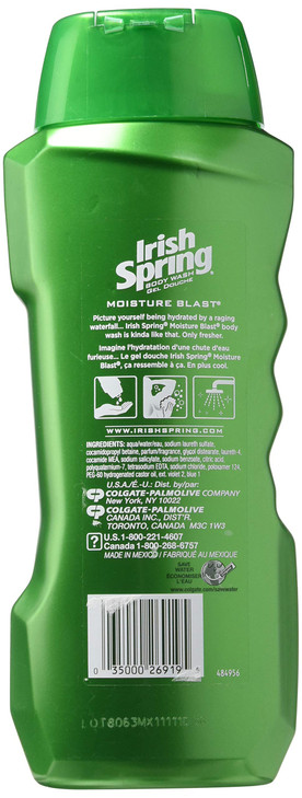 Irish Spring Body Wash Moisture Blast 18 oz Pack of 1