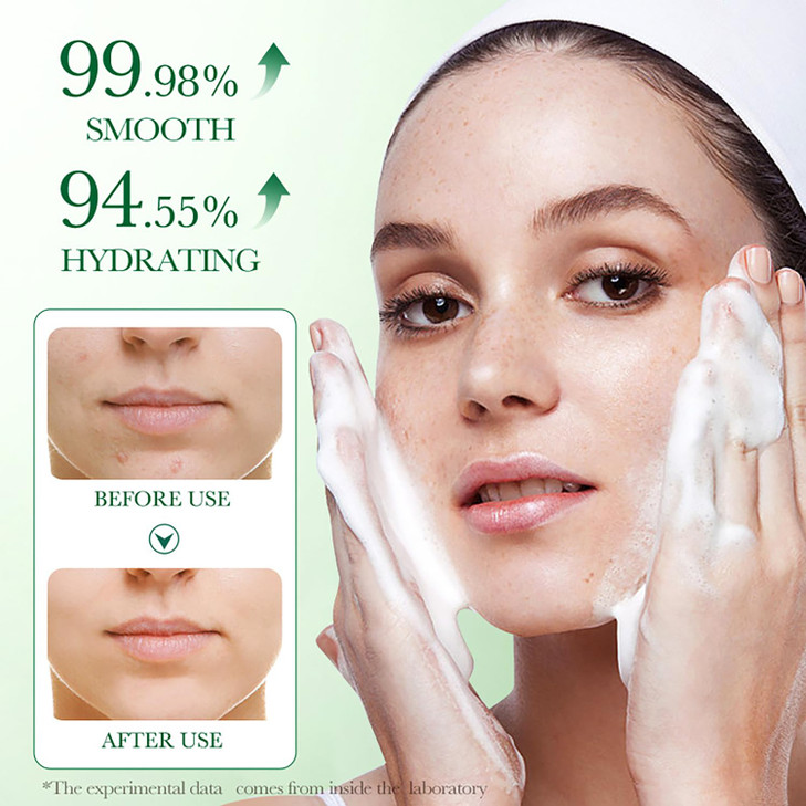 BIOAQUA Centella Asiatica Soothing Face Cleanser Oil Control AntiAcne Deep Pore Clean Facial Hydrating Moisturizing 100g