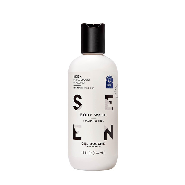 SEEN Body Wash Fragrance Free NonComedogenic NonIrritating Body Wash DermatologistDeveloped Safe for Sensitive Eczema Ac