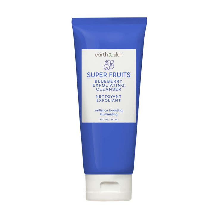 Super Fruits Blueberry Exfoliating Cleanser Earth To Skin 50 Fl Oz