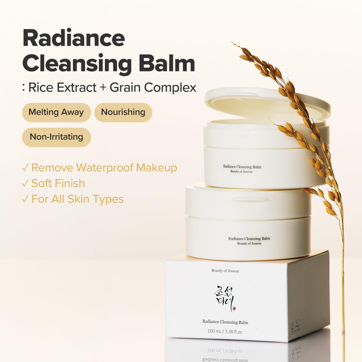 Beauty of Joseon Radiance Cleansing Balm Makeup Sunscreen Pore Cleanser for Sensitive Acne Skin Korean Skincare for Men
