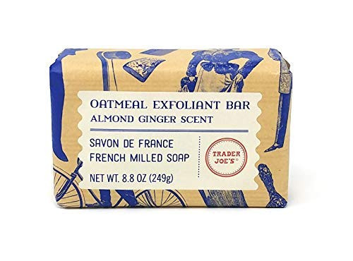 Trader Joes Savon de France French Milled Soap Oatmeal Exfoliant Bar Almond Ginger Scent 88 oz 2PACK