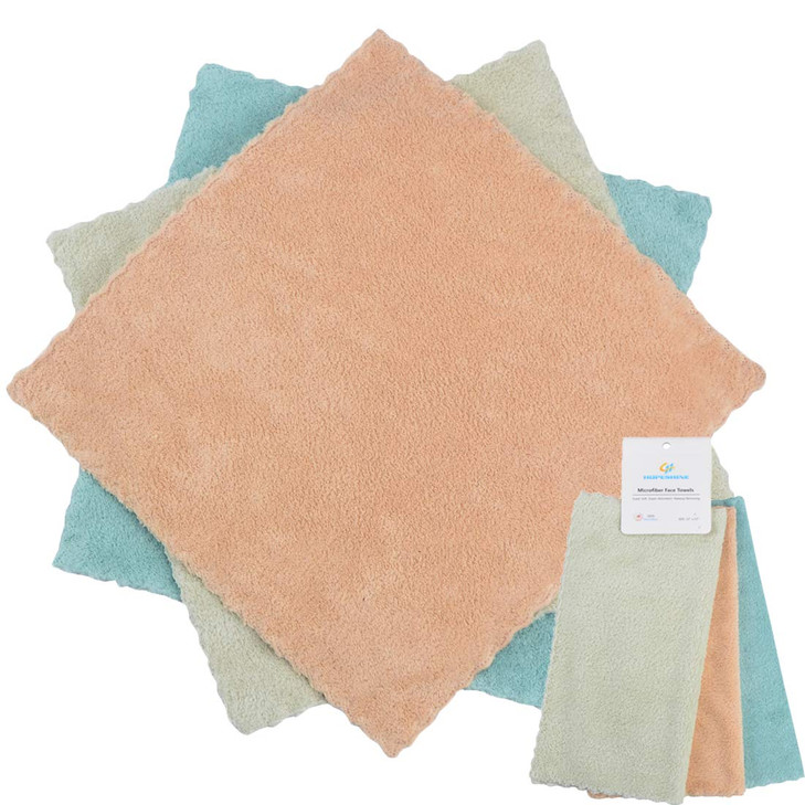 HOPESHINE Face Makeup Remover Cloths Wash Cloth for Face Towels Facial Cleaning Wipes Reusable Soft for Sensitive Skin E