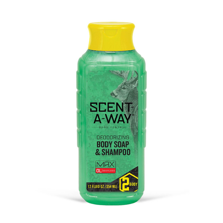 Hunters Specialties ScentAWay MAX 12oz Liquid Body Soap Shampoo