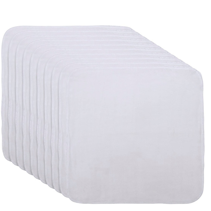 Organic Cotton Facial Cleansing Cloths Set of 10 Reusable Washable Muslin Makeup Remover Muslin Face Cloth Cotton Facial