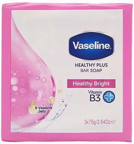 Vaseline Healthy Plus Bar Soap Healty Bright 3 x 75 gram