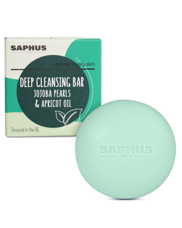 SAPHUS Face Wash Bar Facial Cleansing Bars Balancing Face Soap Cleanser with Amino Acids Jojoba Oil for Gentle Exfoliati