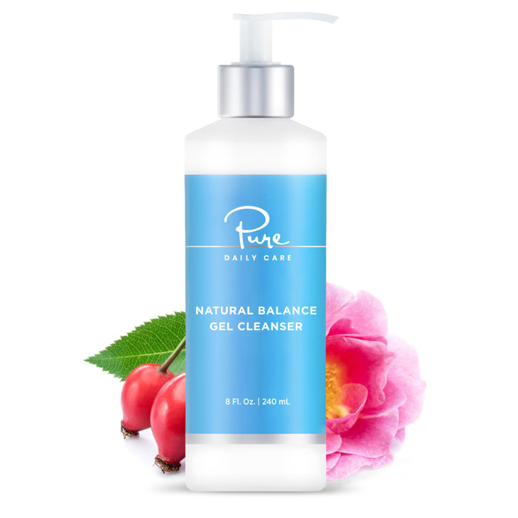 Pure Daily Care Natural Balance Gel Cleanser 8 Oz Gentle Refreshing ClinicalGrade Clean Beauty Daily Cleanser