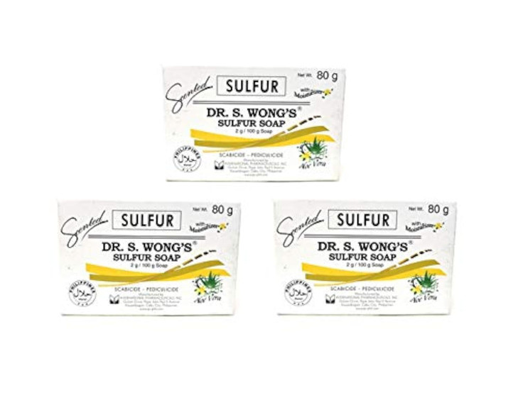 Dr S Wong Sulfur Soap 3 Pack Total of 240 grams