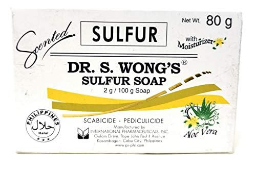 Dr S Wong Sulfur Soap 3 Pack Total of 240 grams