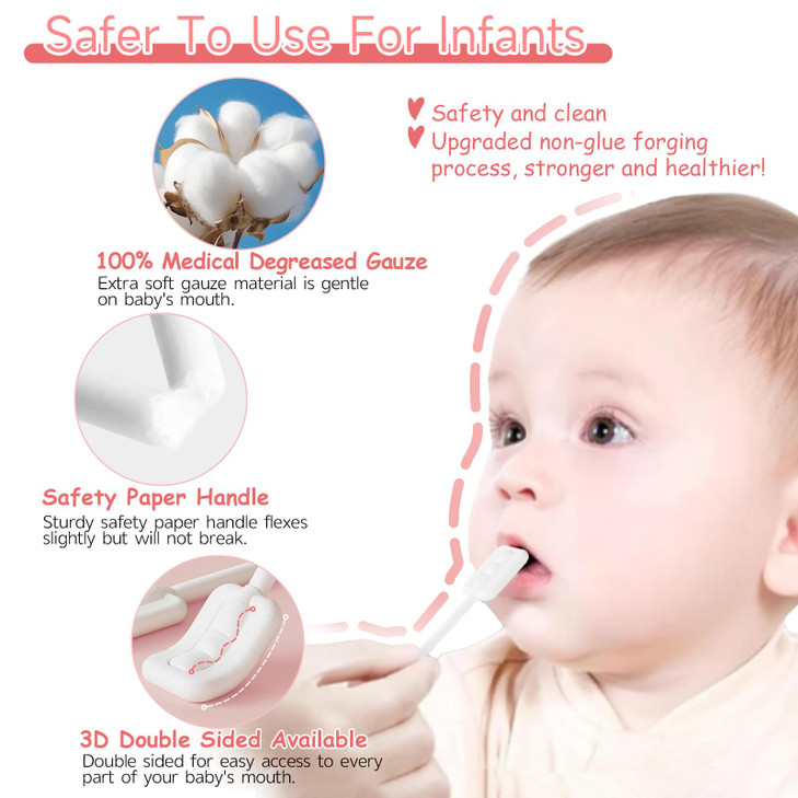 Lonlown 60PCS Baby Tongue Cleaner & 1PCS Finger Toothbrush Infant Mouth Cleaner Newborn Gum Cleaner Disposable Infant Oral Clean Stick Dental Care fo online at globaldelivered