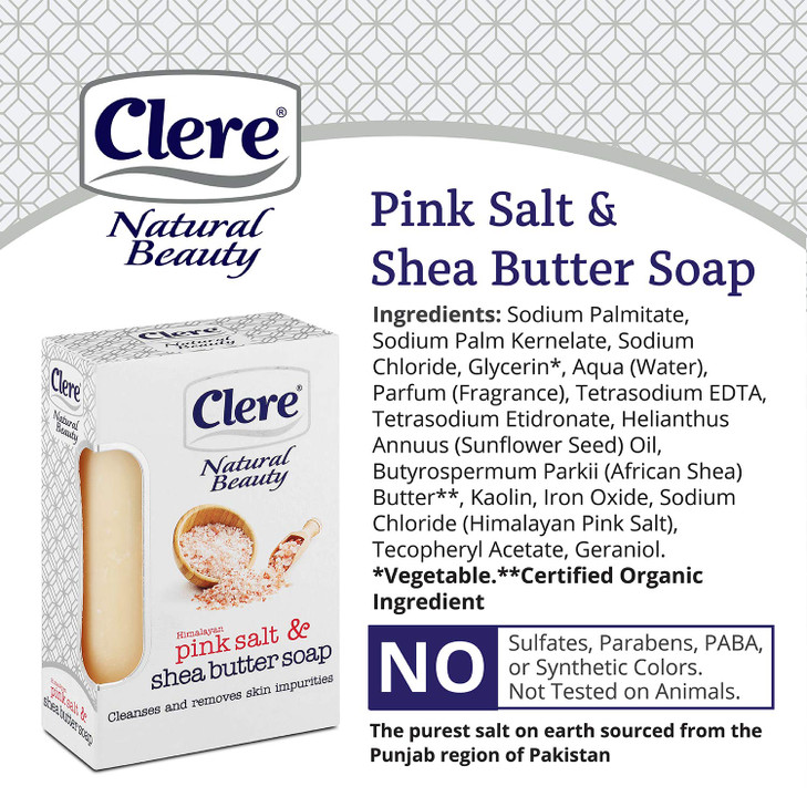 Clear Natural Beauty Soap Himalayan Pink Sea Salt 1 Pack