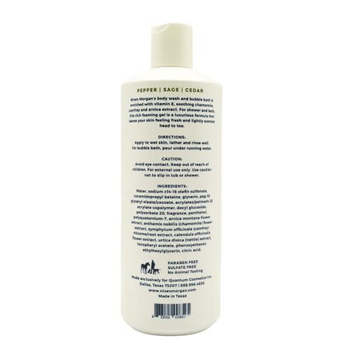 Niven Morgan Pepper Sage and Cedar Body Wash 16 fl oz 473 ml