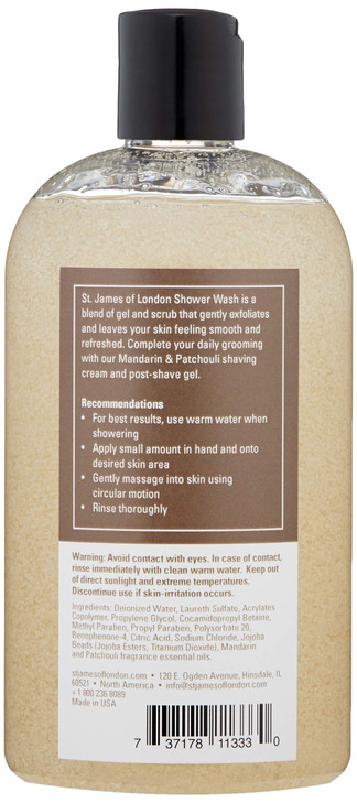 St James of London Mandarin Patchouli Body Wash 169 Fl Oz