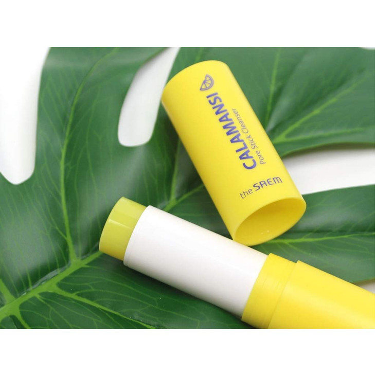 THESAEM Calamansi Pore Stick Cleanser 15g Skin Clearing Pore Deep Cleansing Stick Removes Blackheads and Sebum Exfoliati