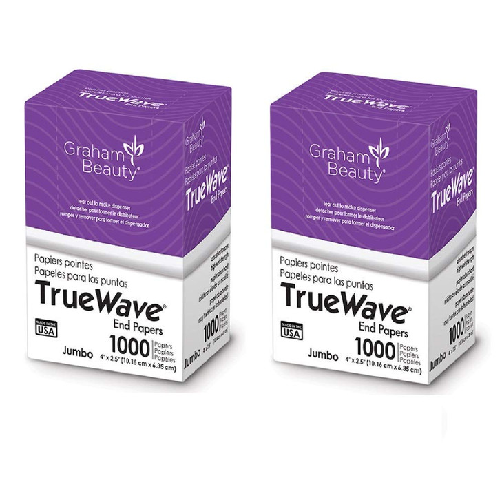 Graham Beauty Salon Truewave Jumbo 4 x 25 Paper 1000 Pcs HC26067 2 Pack