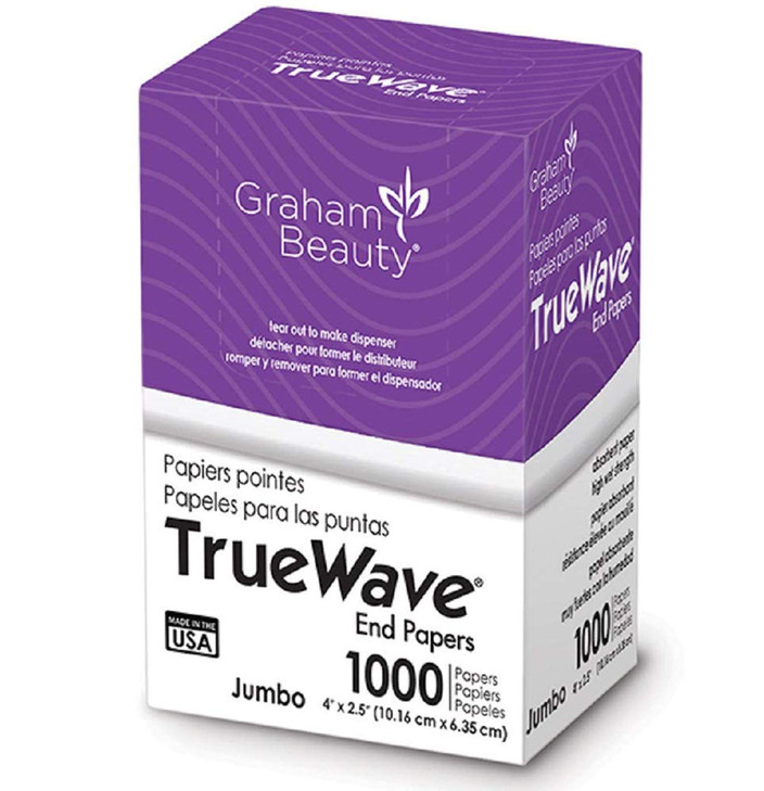 Graham Beauty Salon Truewave Jumbo 4 x 25 Paper 1000 Pcs HC26067 2 Pack