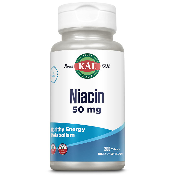 Kal 50 Mg Niacin Tablets, 200 Count online at globaldelivered
