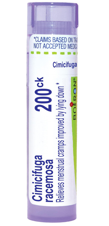 Boiron Cimicifuga Racemosa 200Ck Homeopathic Medicine for Menstrual Cramps Improved by Lying Down - 80 Pellets online at globaldelivered