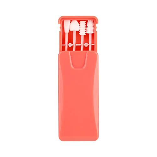 Rnker Reusable Swabs Silicone Cotton Swabs Rough Friction QTip for Ears Cleaning Love Shape QTip for Cosmetic makeup for