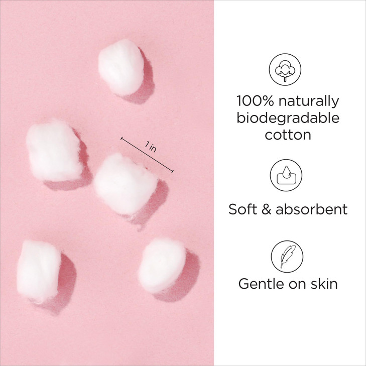 Diane 100 Pure Cotton Balls for Face Makeup Removal Nail Polish FirstAid for Everyday Household Use CrueltyFree Hypoalle
