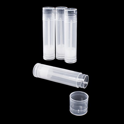 Super Z Outlet Clear Empty 316 Oz 55ml Plastic Container Twist Tubes for Homemade Lip Balms Cosmetic Gifts Pack Of 12
