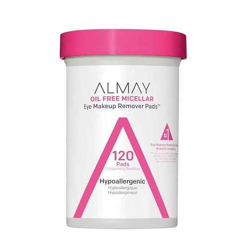 Almay Biodegradable Makeup Remover Pads Micellar Gentle Hypoallergenic FragranceFree Dermatologist Ophthalmologist Teste