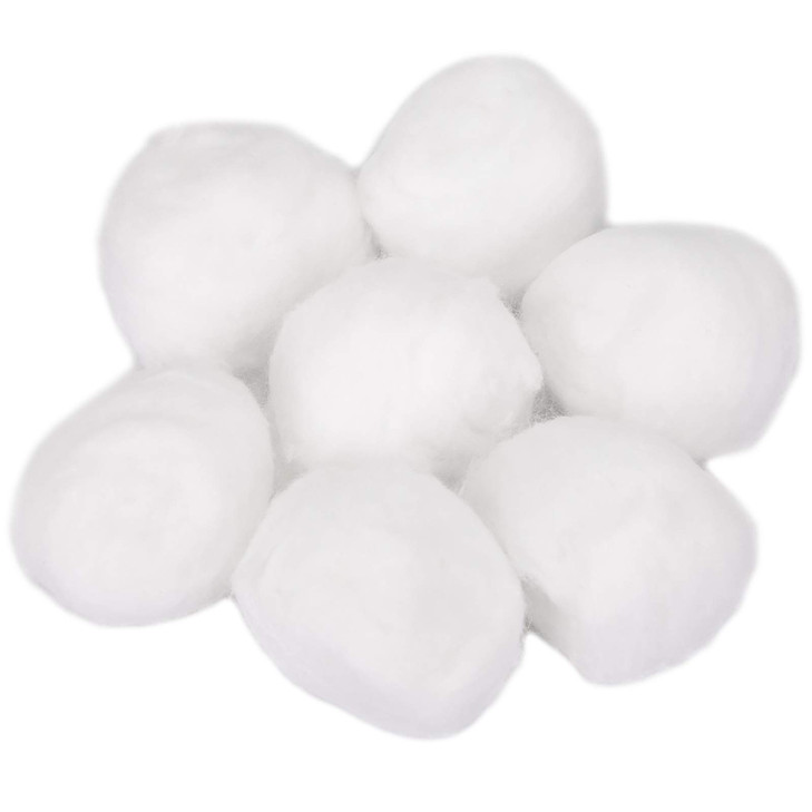 Hedume 500 Count Super Jumbo Cotton Balls Pure Cotton Biodegradable Jumbo Absorbent Cotton Balls Fragrance ChlorineFree