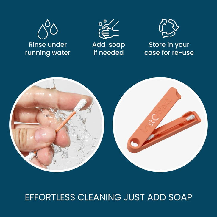 LastSwab Reusable Cotton Swabs for Ear Cleaning The Sustainable and Sanitary Alternative to SingleUse Q Tips Zero Waste