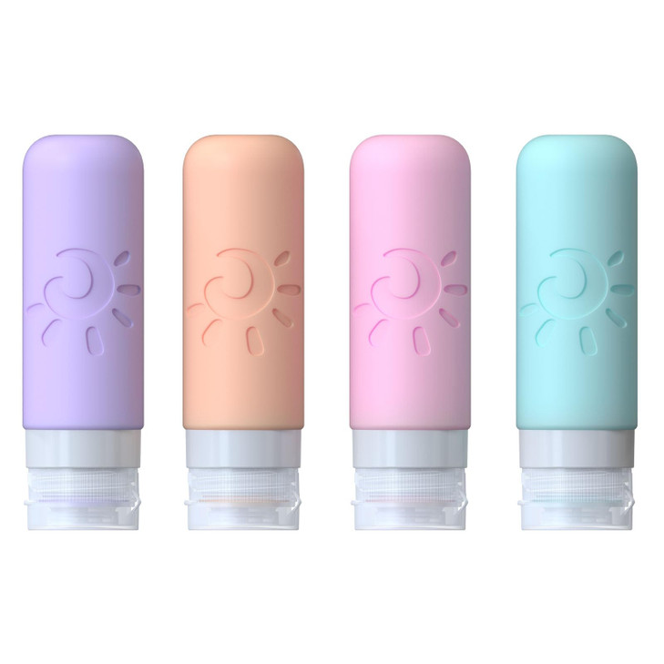 Zafit Travel Bottles for Toiletries TSA Approved Travel Containers 3oz Leak Proof Travel Tubs Refillable Liquid Travel A