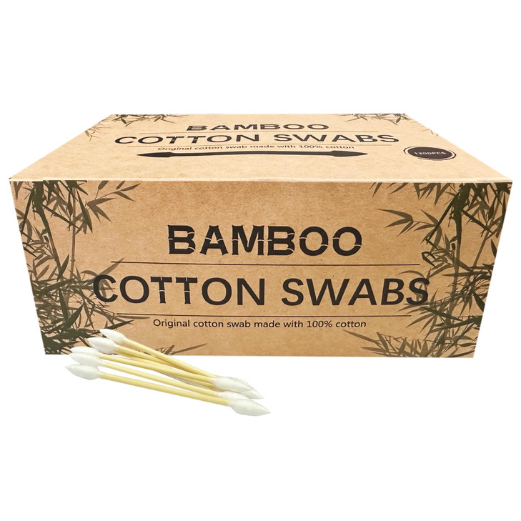 1200pcs Precision Tip Cotton Swabs for Makeup Bamboo Sticks and Double Pointed