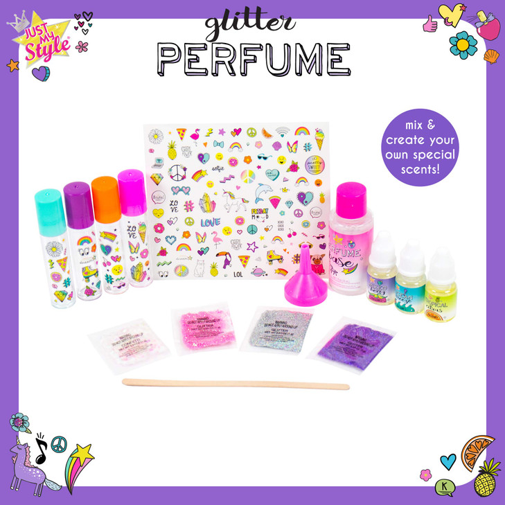 Just My Style Glitter Roller Perfume by Horizon Group USA Multicolor 10 x 9 x 135