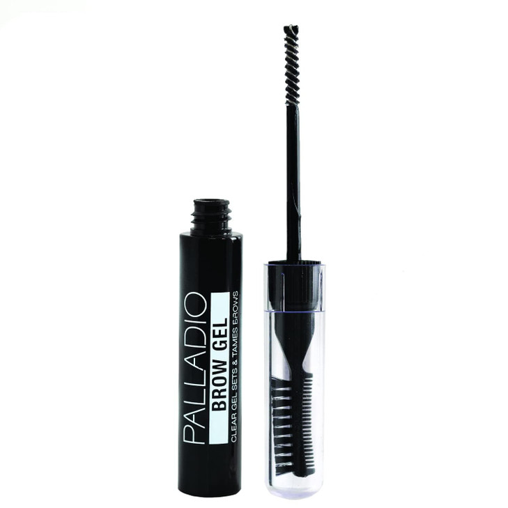 Palladio Brow Styler Clear Brow Gel, Innovative Formula, Holds and Grooms Brows, Brow Setter, Natural Look, Lightweight, Multi-Purpose Conditioning F