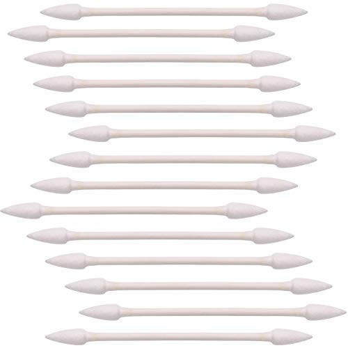 TecUnite 600 Pieces Cotton Swabs Double Precision Cotton Tips with Paper Stick