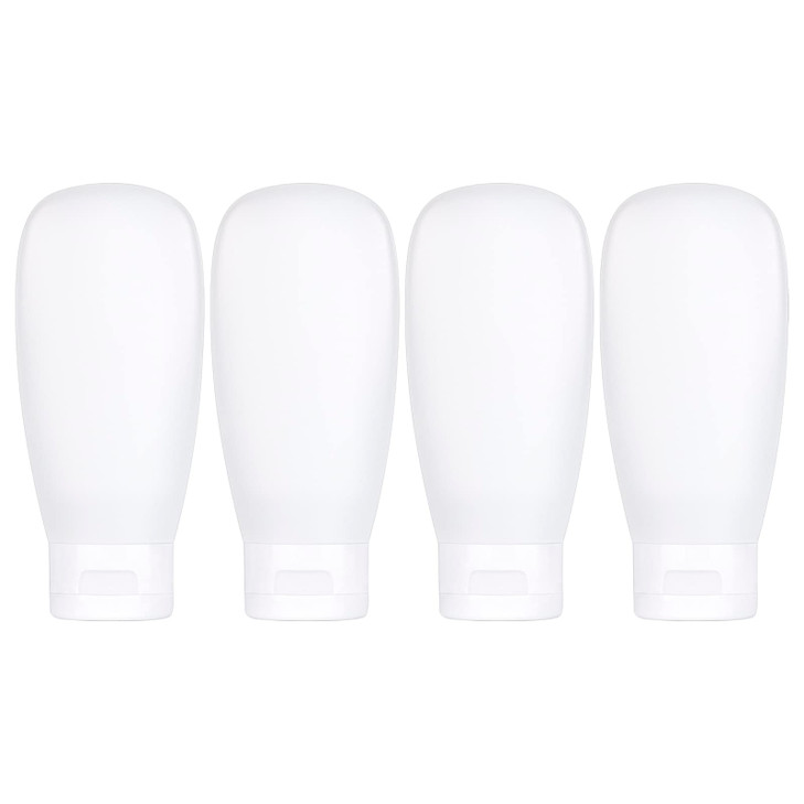 TSA Approved Travel Bottles Set for Toiletries Travel Size Containers Kit 4 Pack Portable Leak Proof Refillable Squeeze