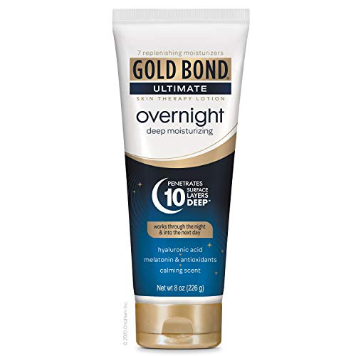 Gold Bond Overnight Deep Moisturizing Lotion 8 oz Skin Therapy Lotion With Calming Scent