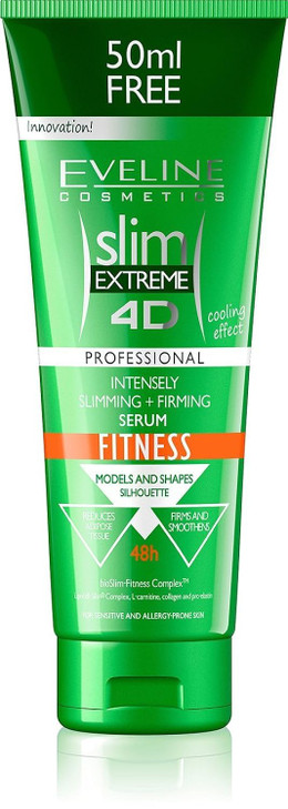 SLIM EXTREME 4D SLIMMING AND FIRMING SERUM ANTICELLULITE FITNESS 250ml