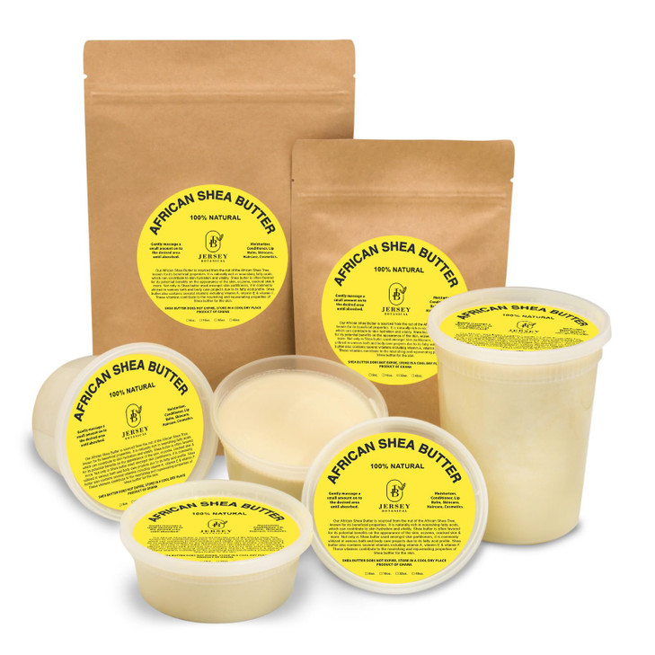 Jersey Botanical African Shea Butter Ivory Raw 100 Pure Unrefined Soft Creamy For Dry and Cracked Skin DIY Body Butter H
