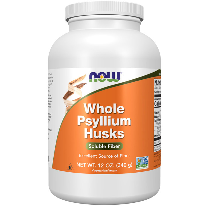 NOW Foods Supplements, Whole Psyllium Husks, Granule, Non-GMO Project Verified, Soluble Fiber, 12-Ounce online at globaldelivered