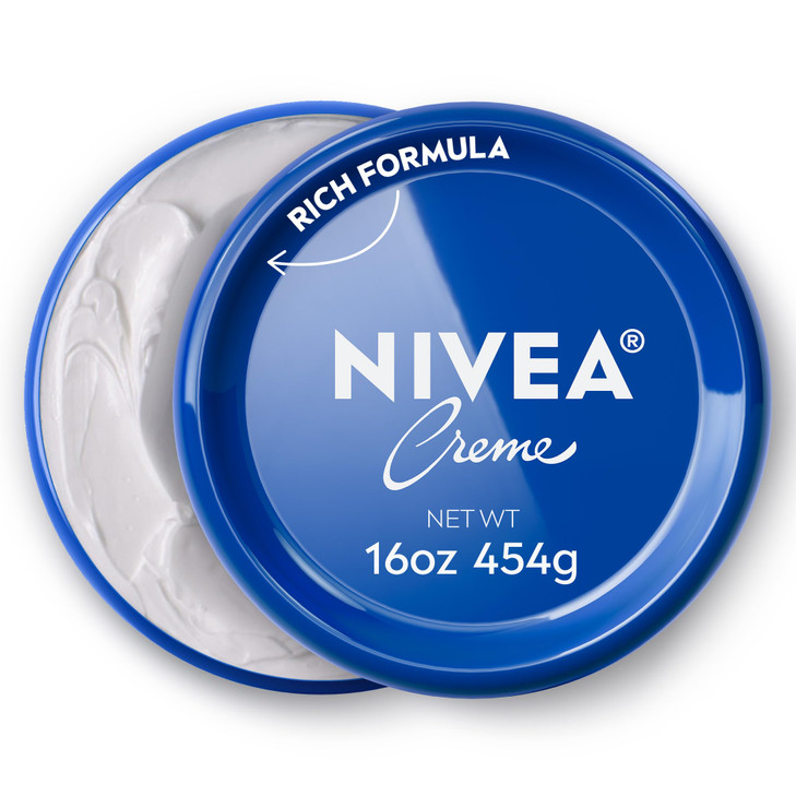 NIVEA Creme Face Hand and Body Moisturizer Cream Rich Body Cream for Dry Skin with Provitamin B5 FastAbsorbing and NonCo