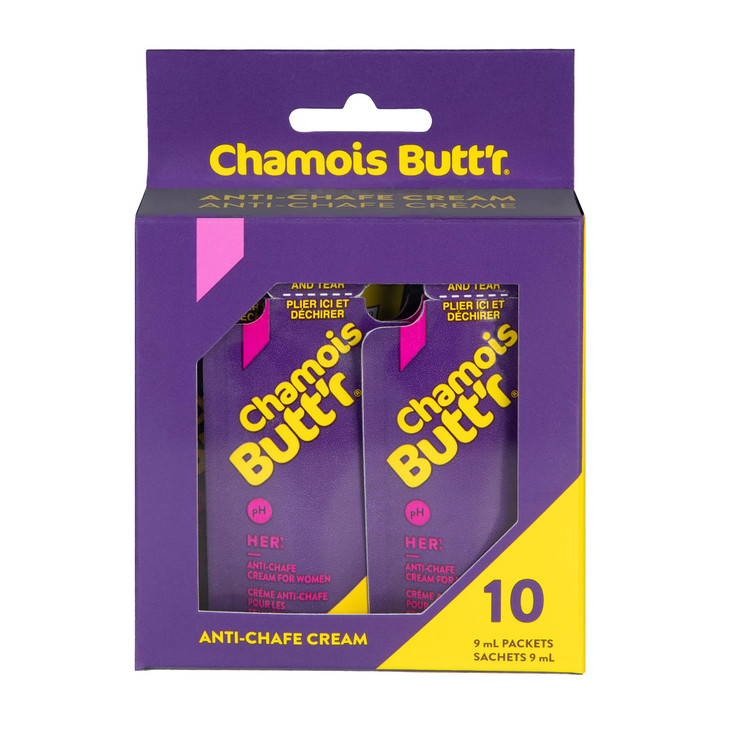 Chamois Buttr Her AntiChafe Cream 10pack of 9mL packets
