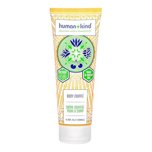 HumanKind Body Souffle Light Fluffy Skin Conditioner for Hydrating and Smoothing Dry Skin Natural Vegan Formula with She