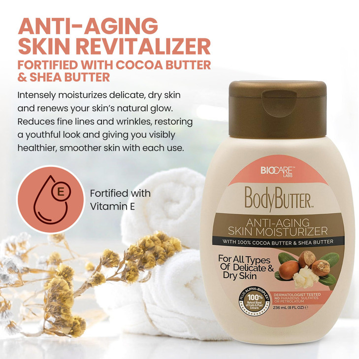 Biocare Body Butter with Cocoa Butter Shea Butter 8 fl oz