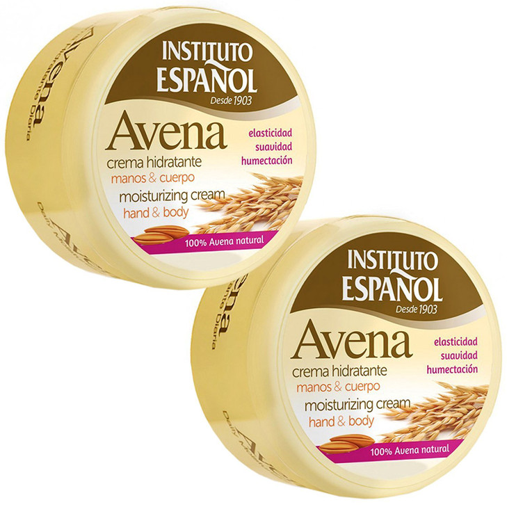 Instituto Espanol Avena Daily Moisturizing Hand Body Cream 68 Oz Pack of 2